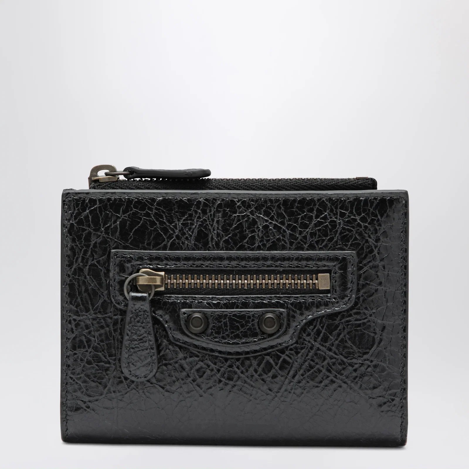 Balenciaga Le City bi-fold lambskin wallet in black