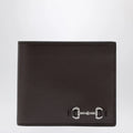 GUCCI Cocoa bi-fold wallet with Horsebit