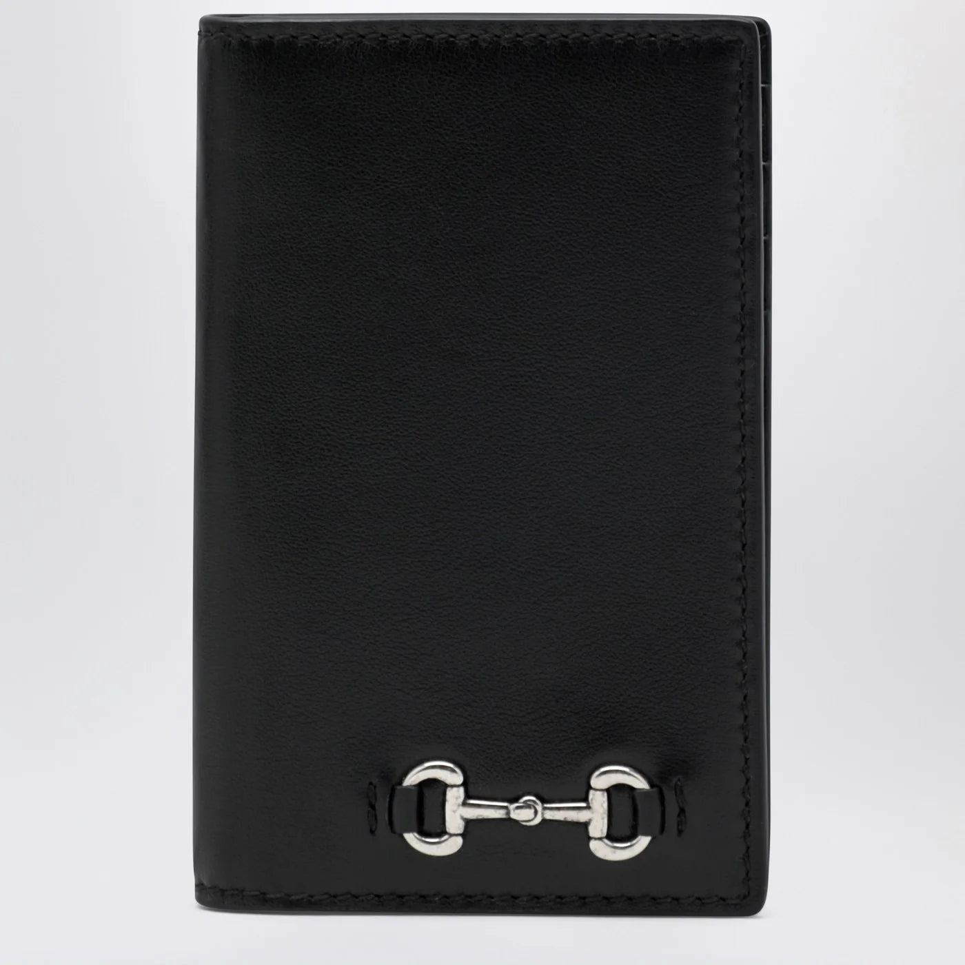 GUCCI Black long cardholder with Horsebit