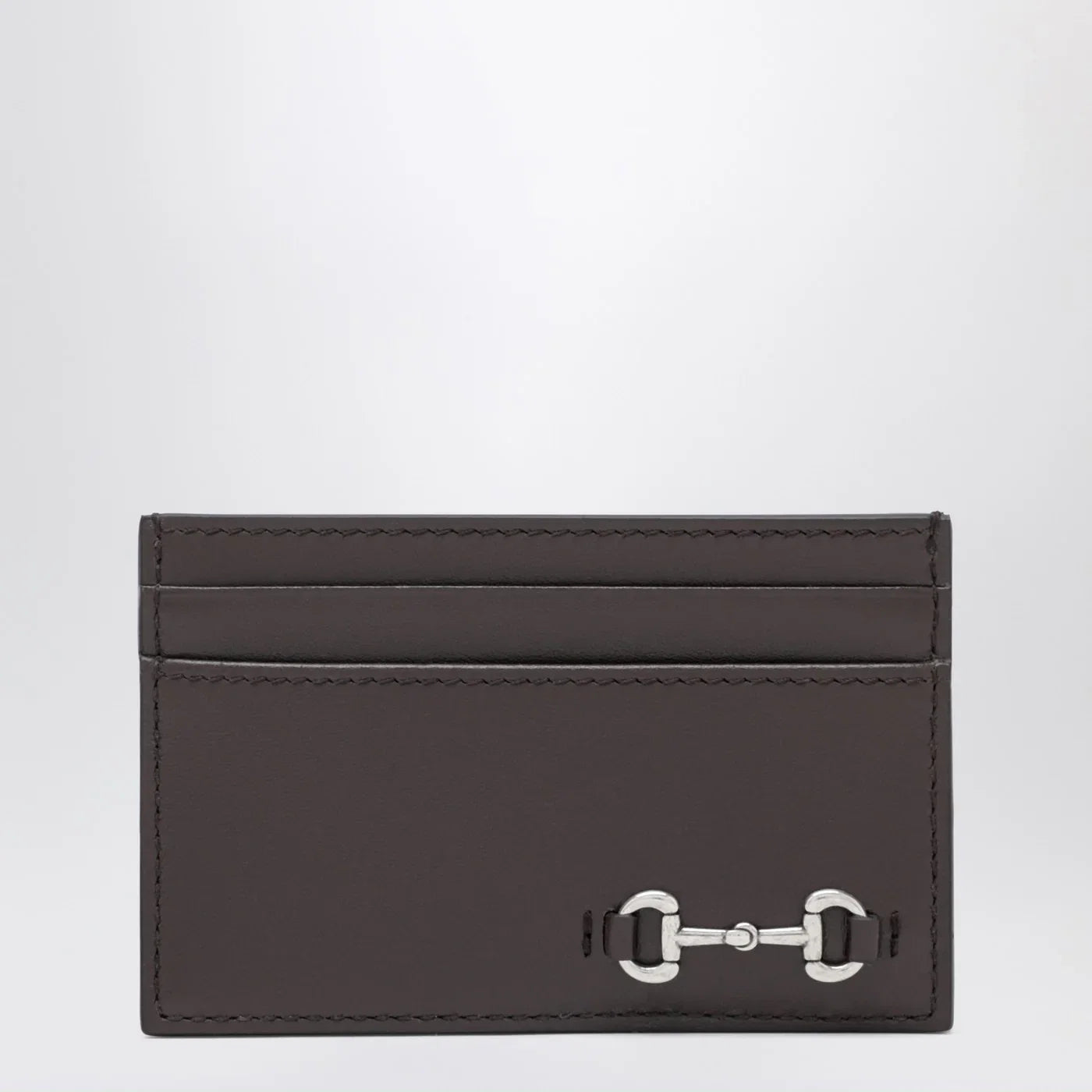 GUCCI Cocoa cardholder with Horsebit