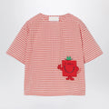 GUCCI Red/white checked cotton T-shirt
