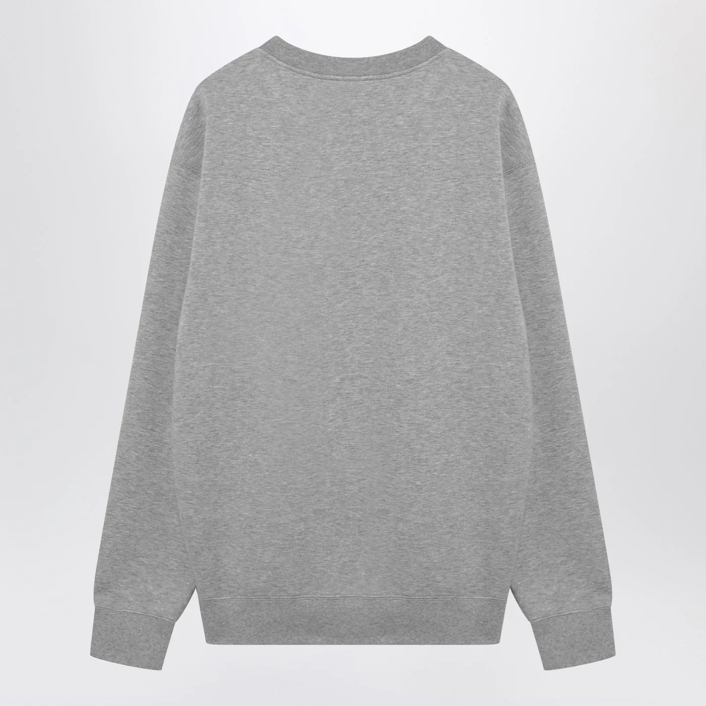 GUCCI Grey cotton jersey sweatshirt with logo print