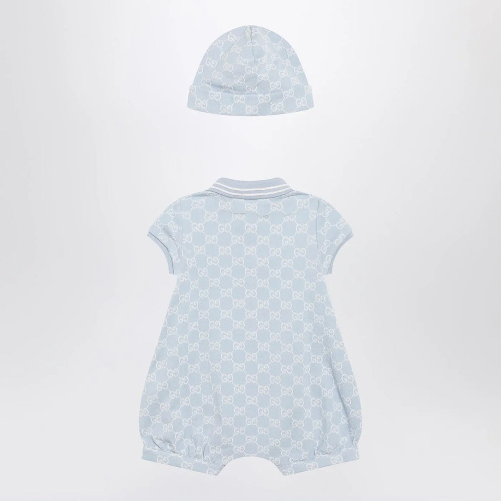 GUCCI Light blue GG cotton two-piece set
