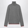 GUCCI Grey cashmere turtleneck sweater