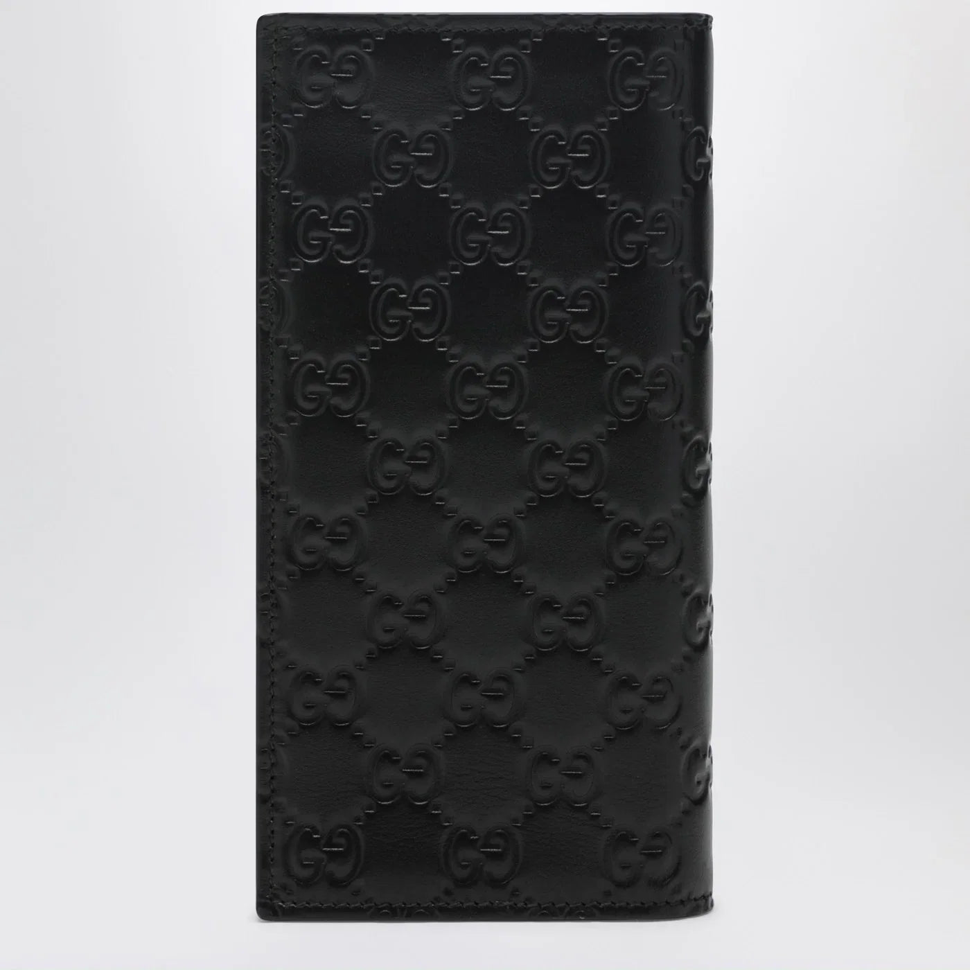 GUCCI Black GG Emblem long wallet
