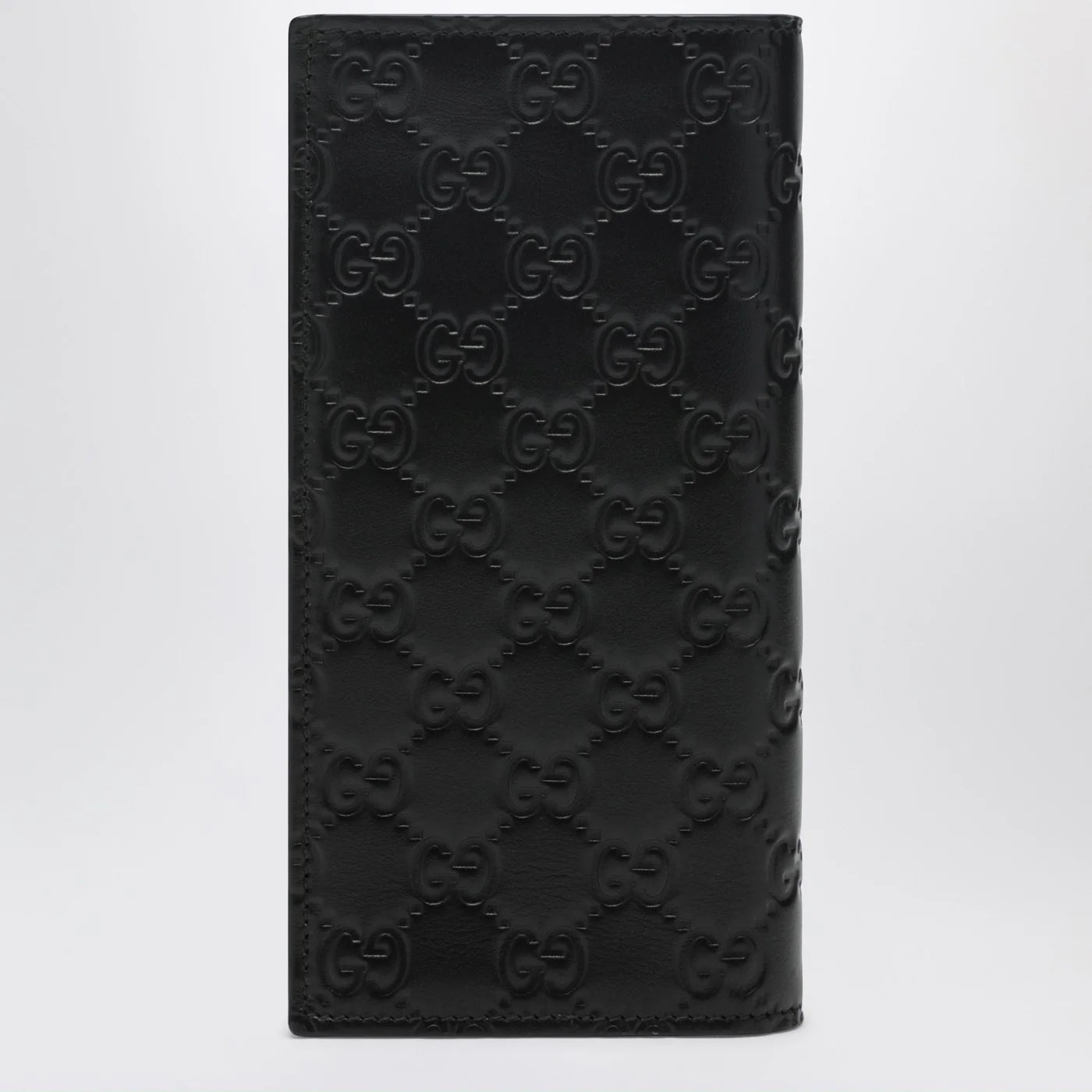 GUCCI Black GG Emblem long wallet