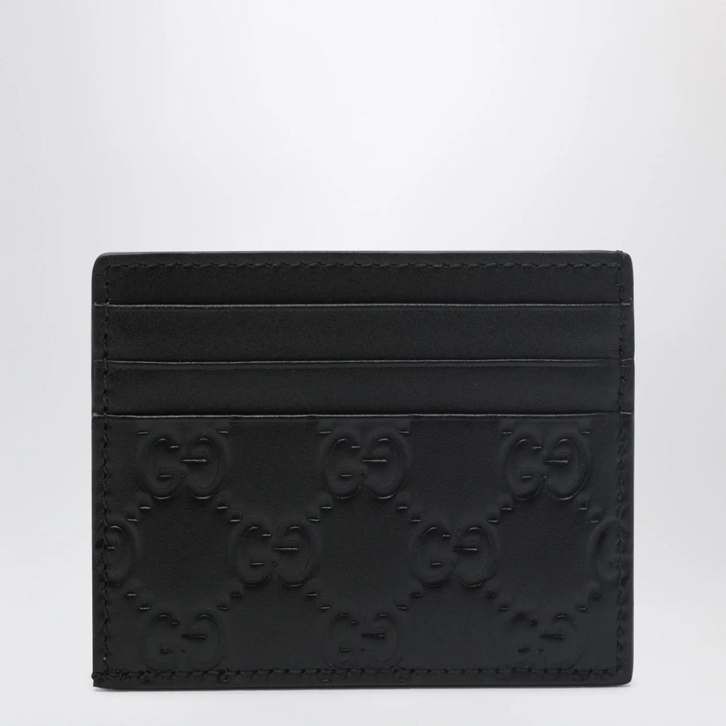 GUCCI Black GG Emblem card holder