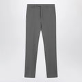GUCCI Grey wool satin trousers