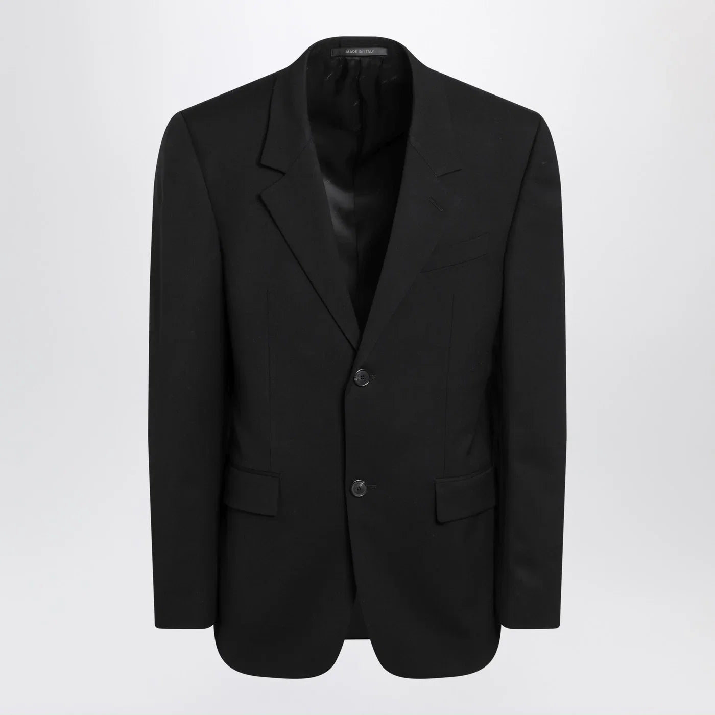 Balenciaga Single-breasted black wool jacket