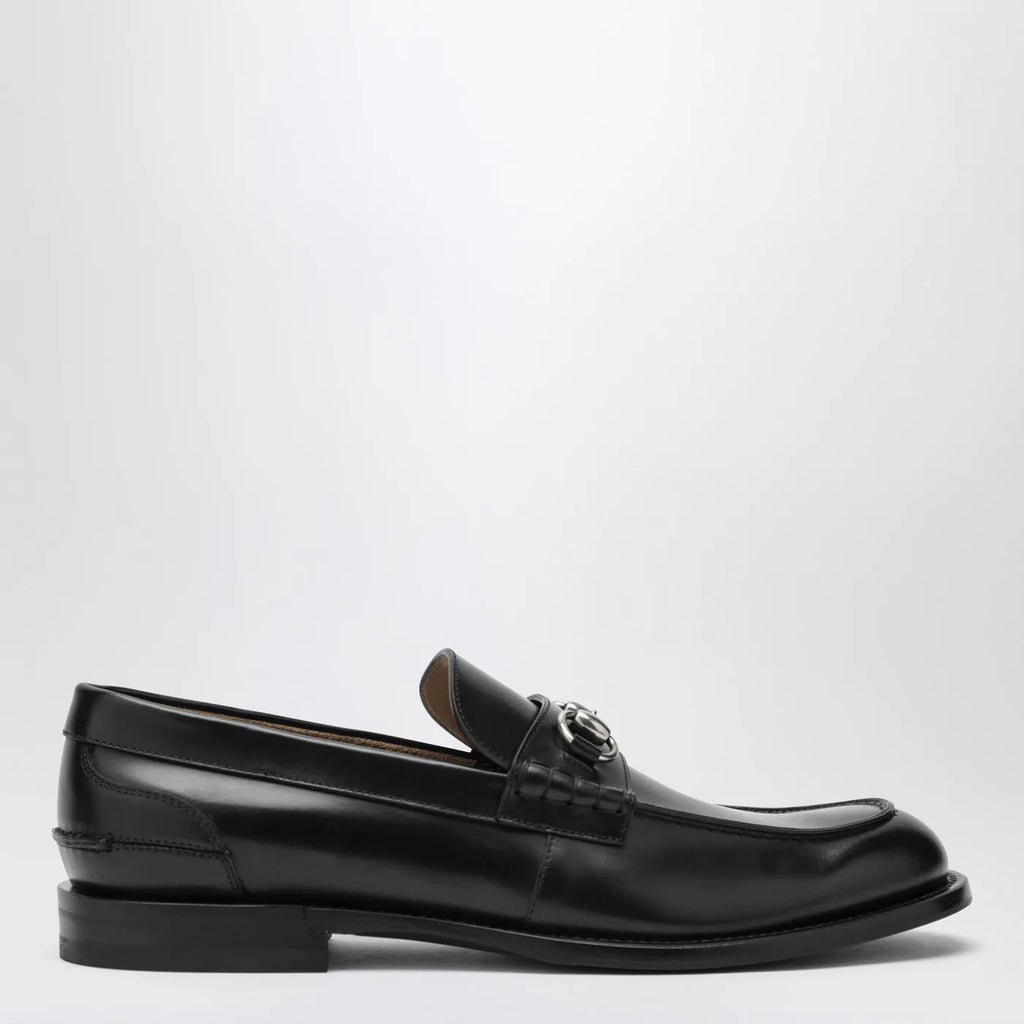 GUCCI Black loafers with Horsebit
