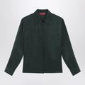 GUCCI Green GG jacquard silk shirt