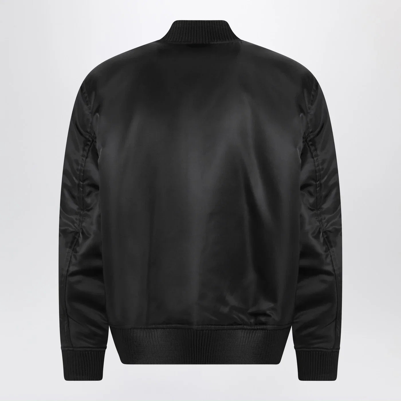 GUCCI Reversible bomber jacket in black/white mouliné fabric