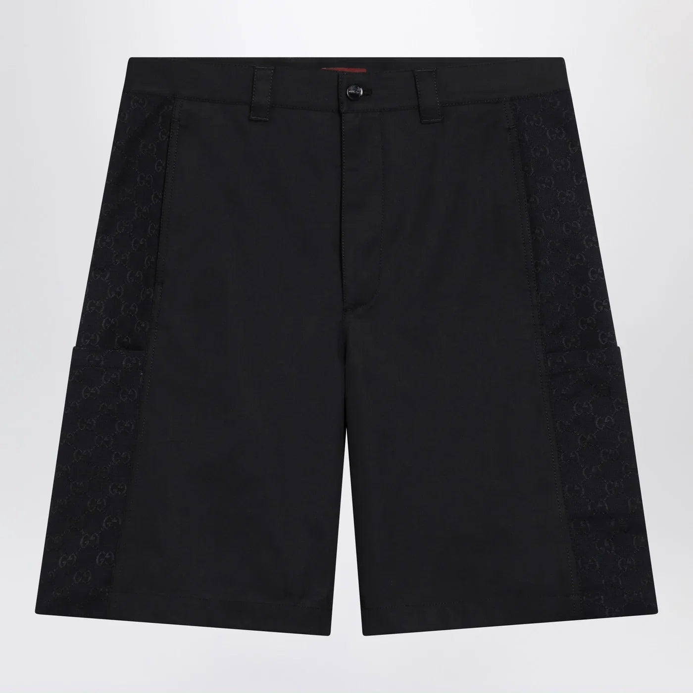 GUCCI Ink blue cotton twill shorts