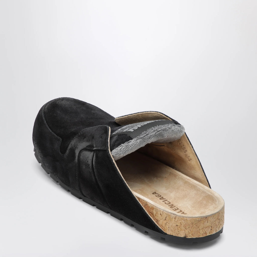 Balenciaga Dumbo sabot in distressed suede calfskin