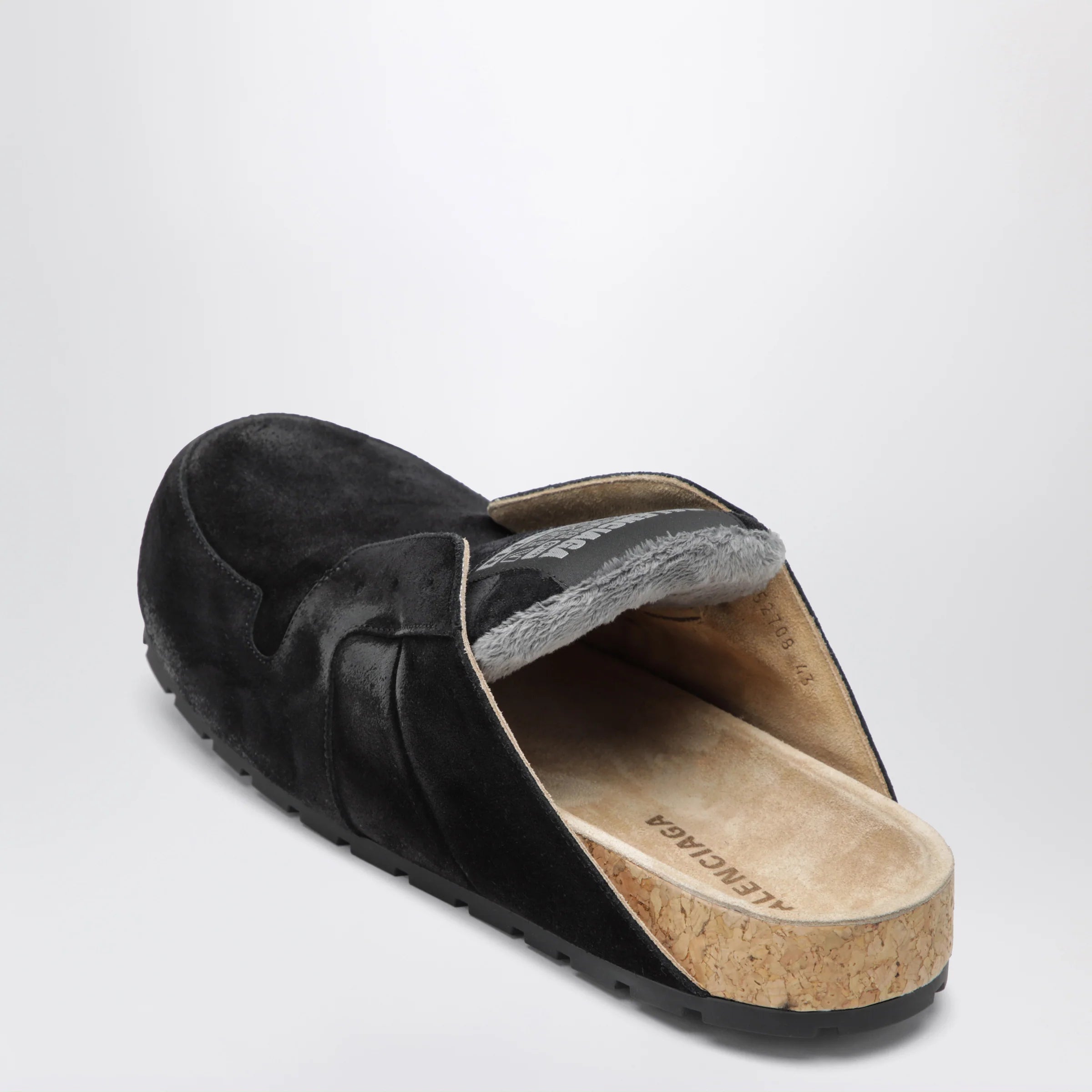 Balenciaga Dumbo sabot in distressed suede calfskin