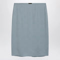 GUCCI Light blue GG jacquard silk skirt