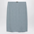 GUCCI Light blue GG jacquard silk skirt