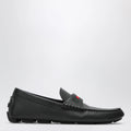 GUCCI Men's driver loafer in black leather with Web