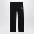 GUCCI Blue cotton trousers with logo print