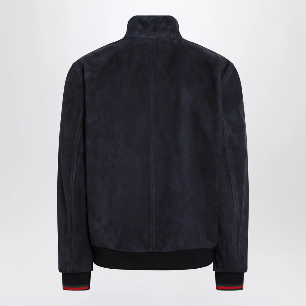 GUCCI Blue leather jacket