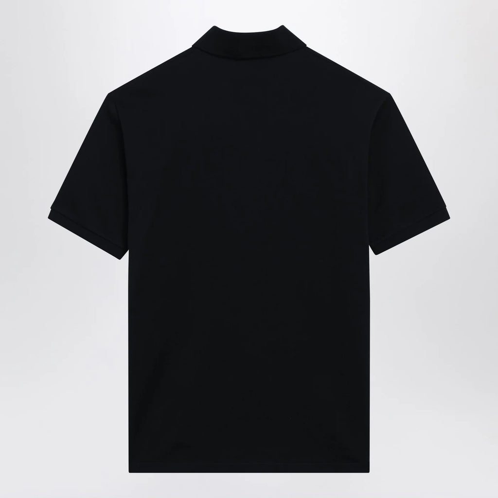 GUCCI Midnight blue stretch cotton piqué polo shirt