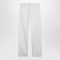 GUCCI White trousers with Horsebit detail