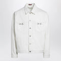 GUCCI White jacket with Horsebit detail