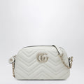 GUCCI GG Marmont small white camera bag