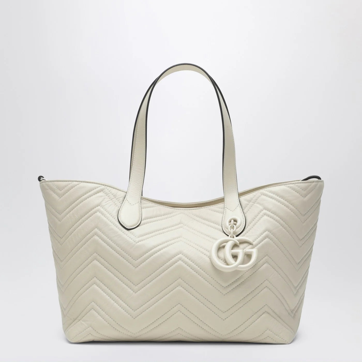 GUCCI GG Marmont medium shopping bag ivory