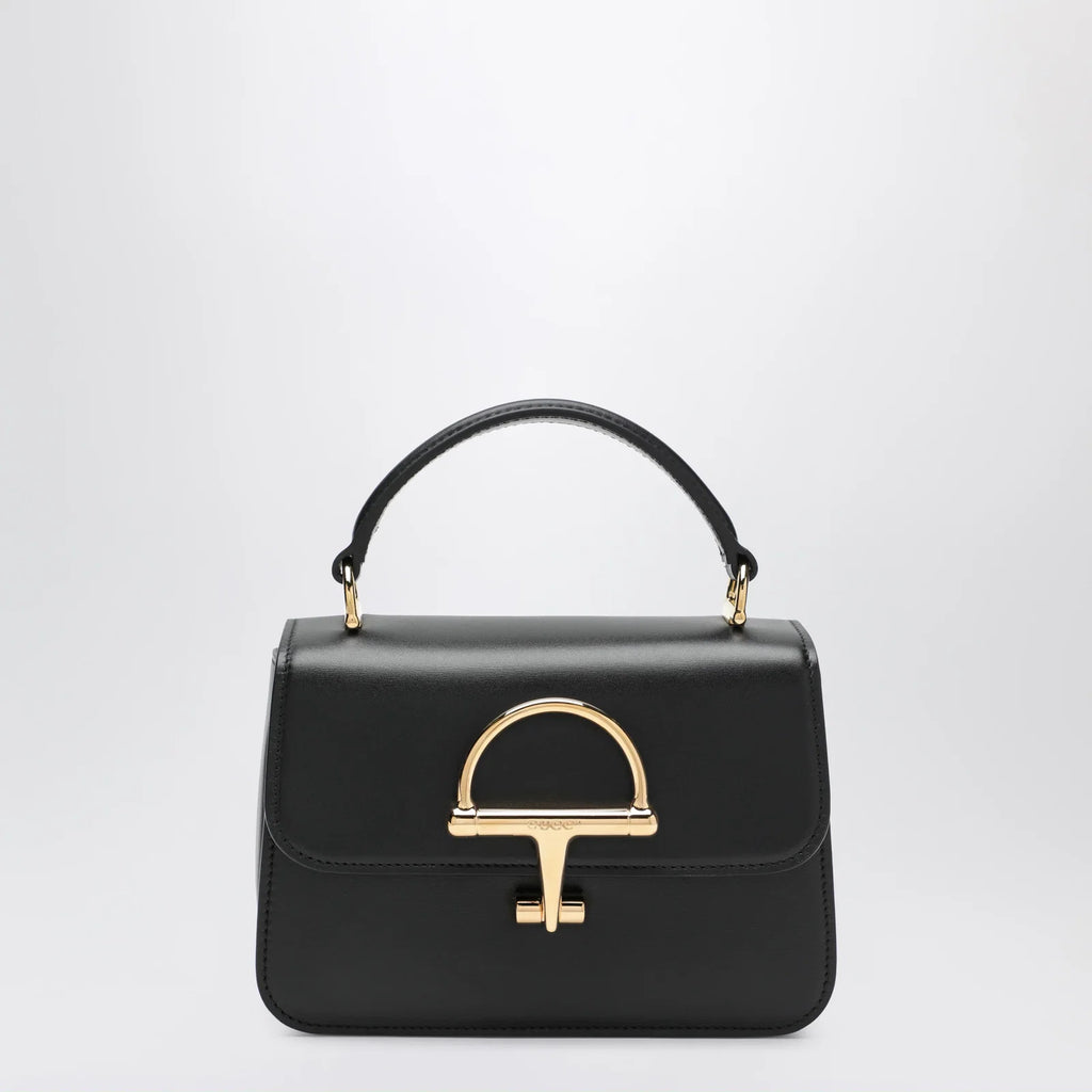 GUCCI Small Siena top handle bag in black leather