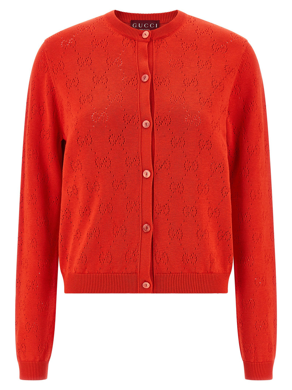 Gucci Openwork Gg Cardigan