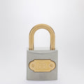 Balenciaga BB Padlock key charm in silver and gold