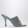 GUCCI Ocean green satin slider sandal
