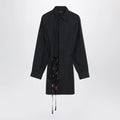 Balenciaga Short dress with floral waist belt