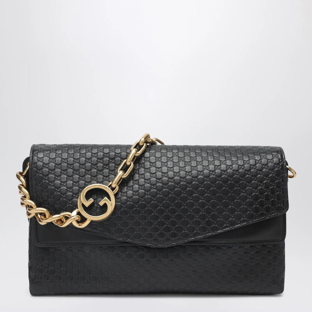 GUCCI Large black chain shoulder bag