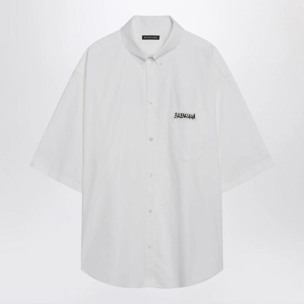 Balenciaga White Masking Tape shirt