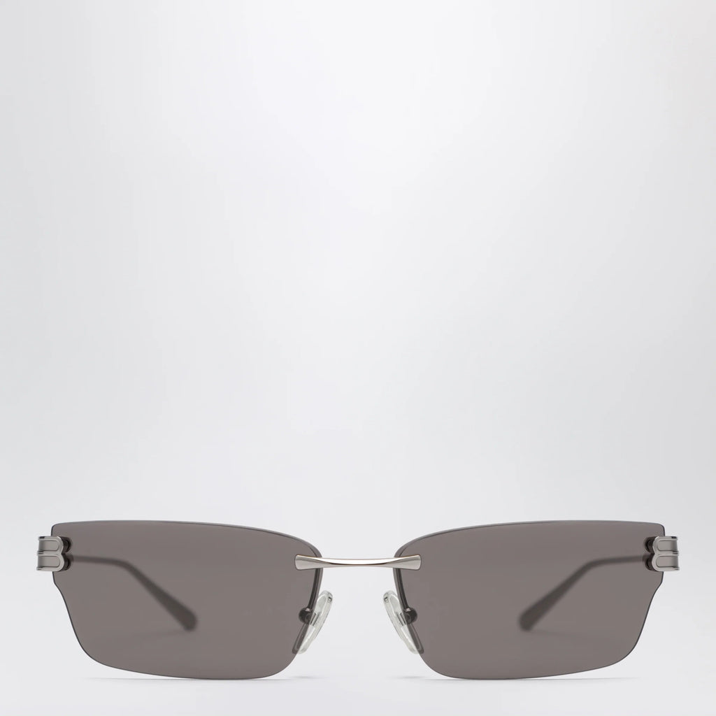 Balenciaga Gossip rectangular Silver/Black sunglasses