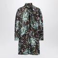 GUCCI Printed silk twill dress