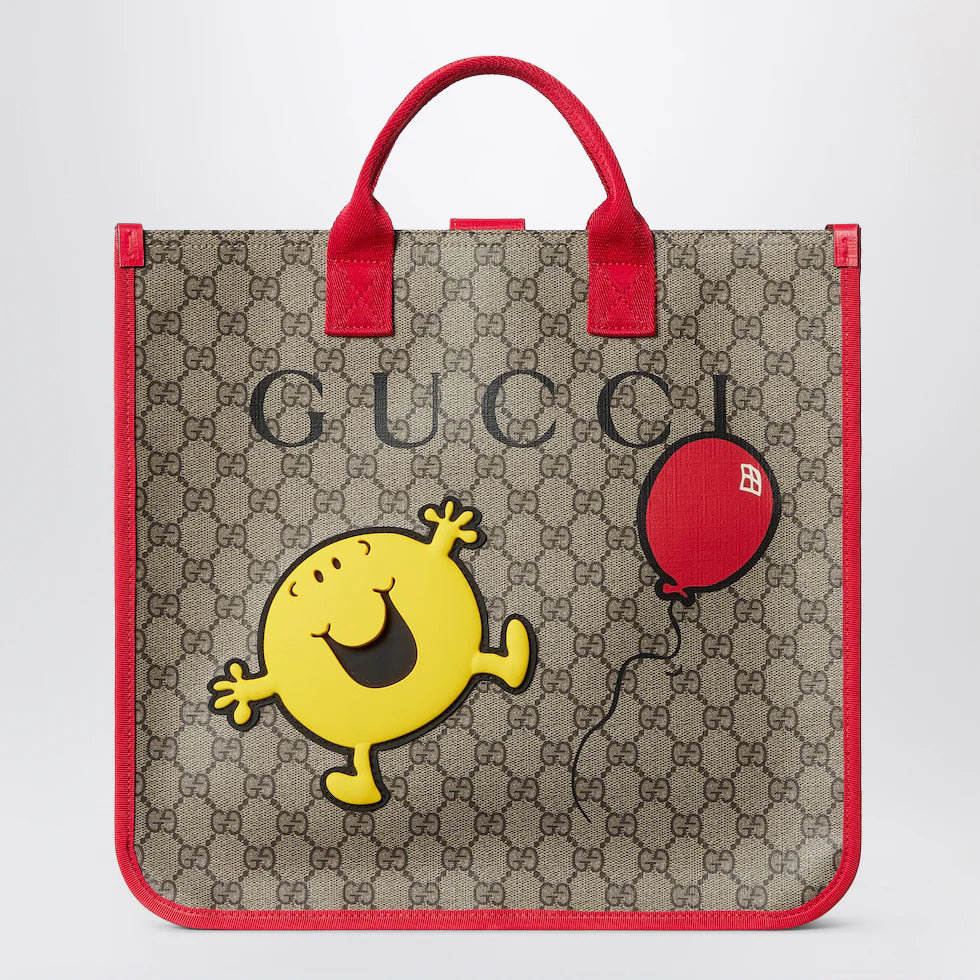 GUCCI Beige GG Supreme MR. MEN™ LITTLE MISS™ shopping bag