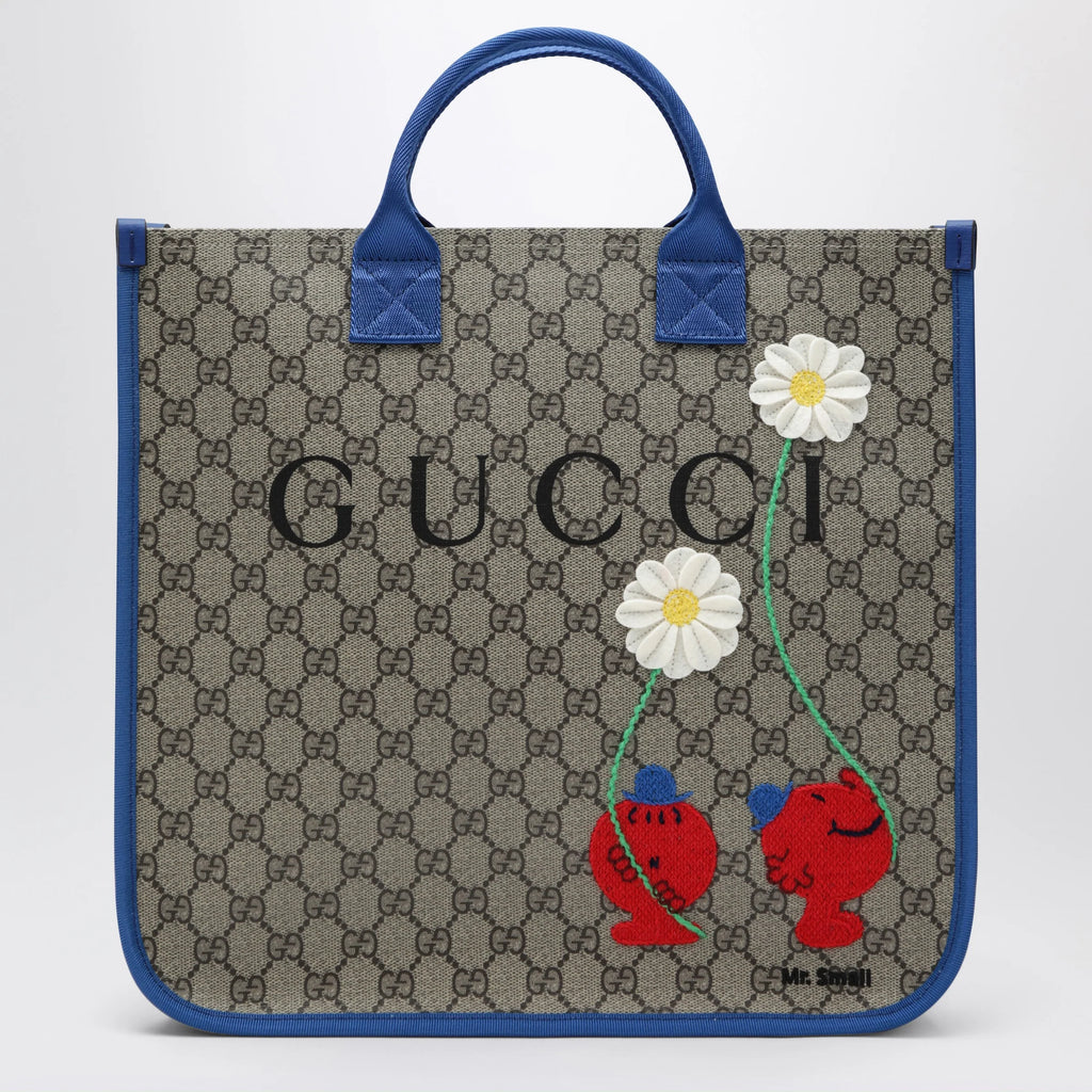 GUCCI Beige GG Supreme MR. MEN™ LITTLE MISS™ shopping bag