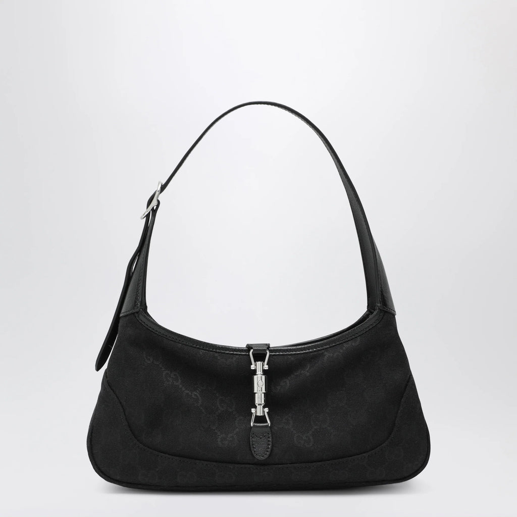GUCCI Small Jackie Slim Bag In Black GG Fabric