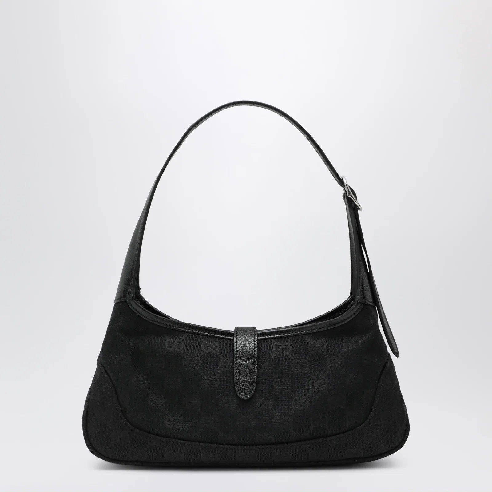 GUCCI Small Jackie Slim Bag In Black GG Fabric