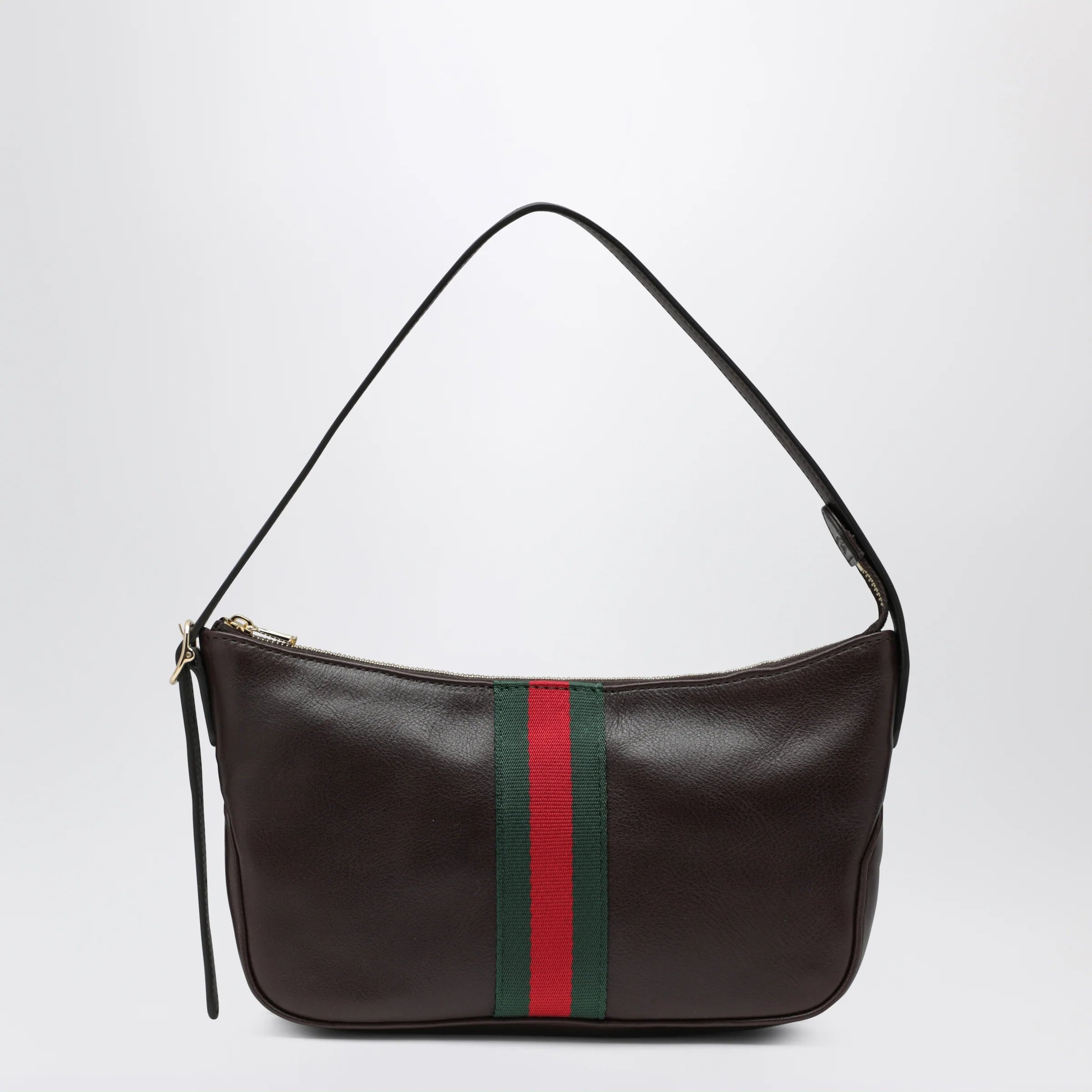 GUCCI Small brown Lunetta leather bag