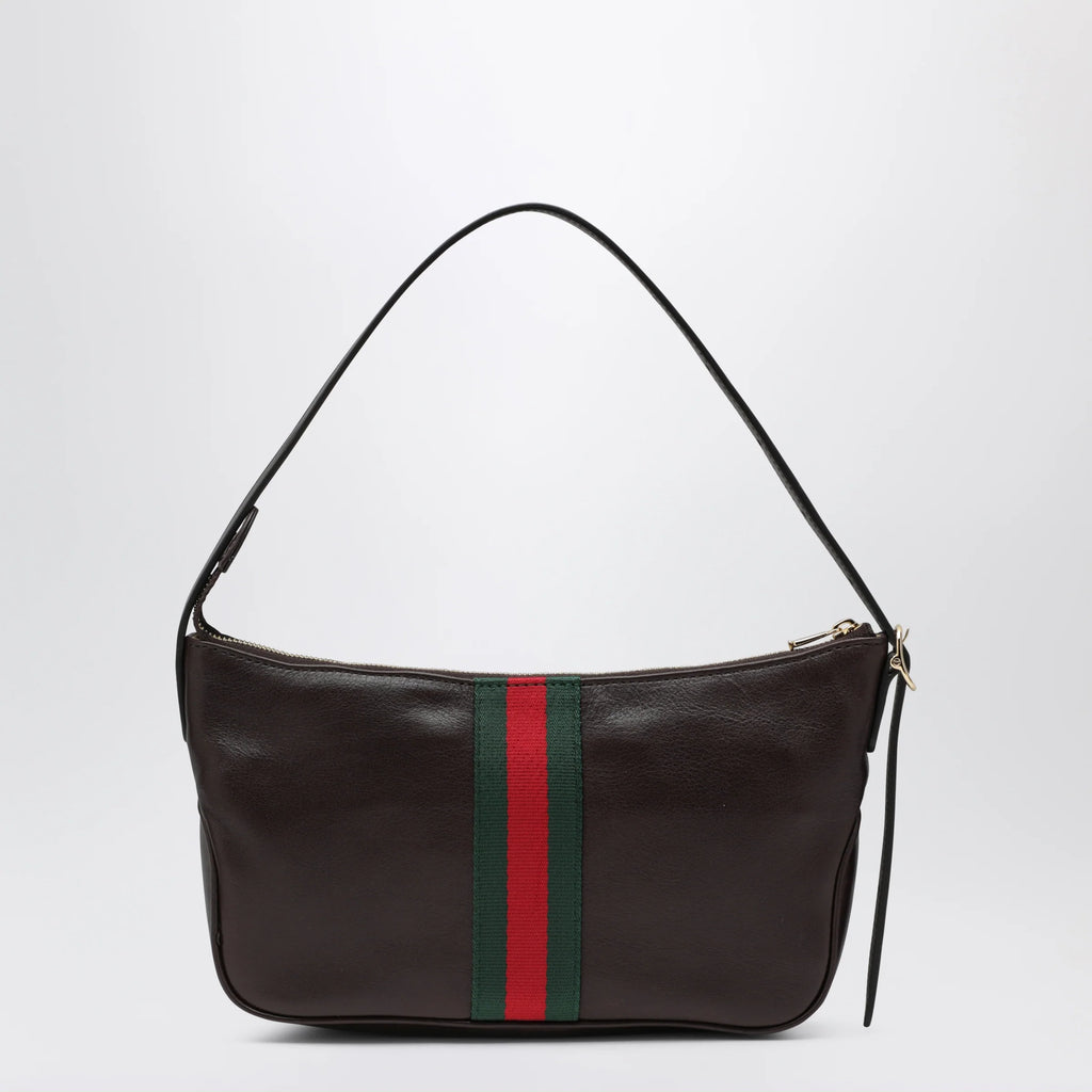 GUCCI Small brown Lunetta leather bag