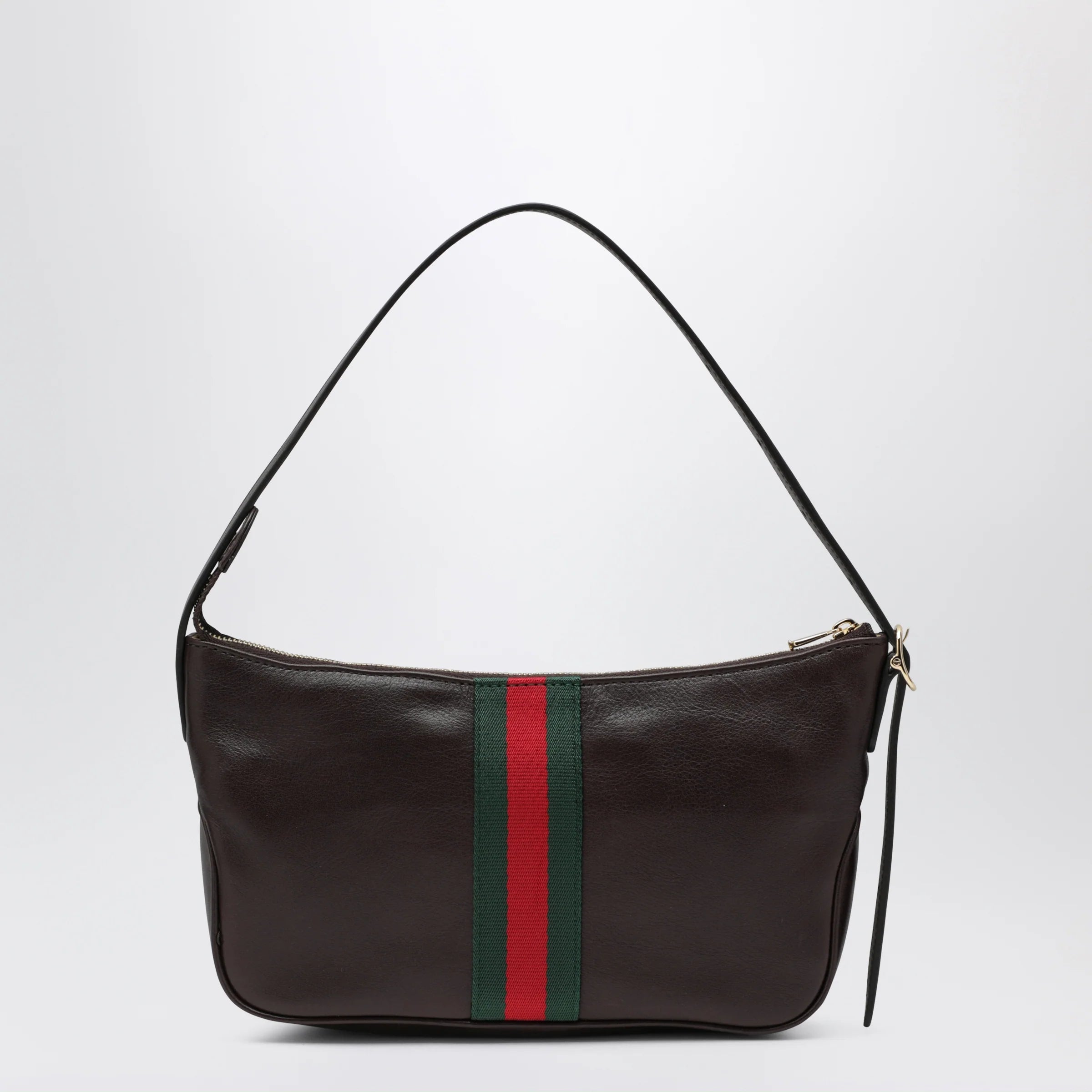 GUCCI Small brown Lunetta leather bag