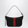 GUCCI Small black Lunetta GG fabric bag