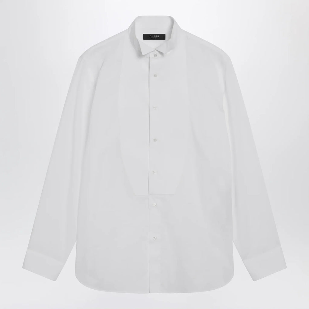 GUCCI White tuxedo shirt