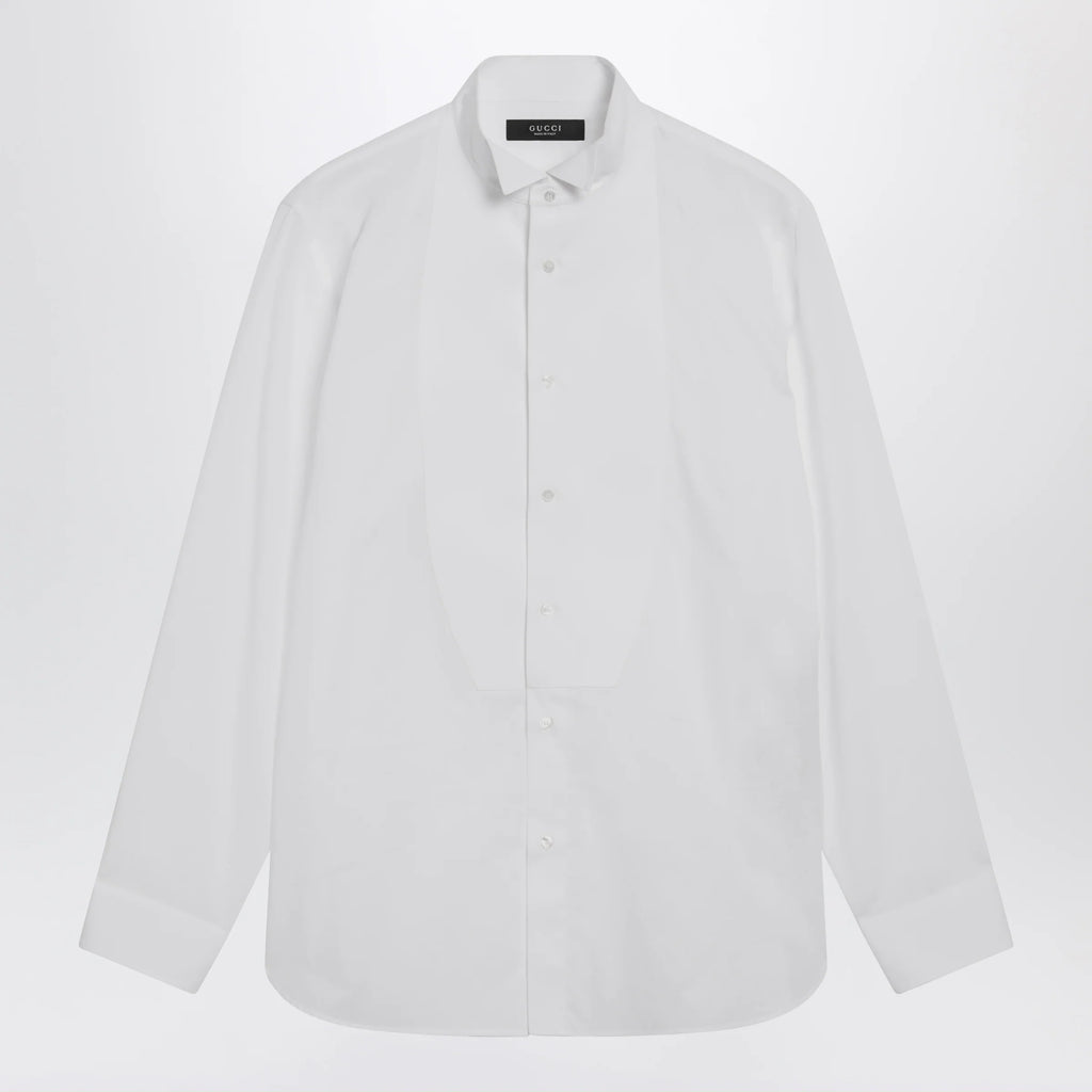 GUCCI White tuxedo shirt