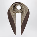 GUCCI Printed Silk Twill Carré With GG Print
