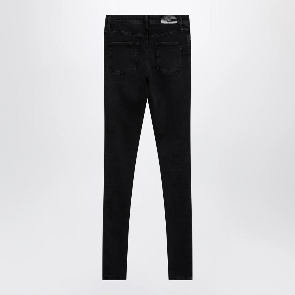 GUCCI Skinny washed cotton denim jeans in black